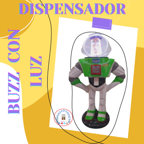 Dispensador mecánico con luz  Buzz